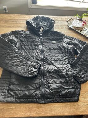 ✌️Dutch Bro Black Quilted Hooded Puffer Jacket - medium